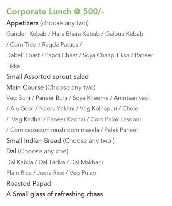 SpiceKlub Kolkata menu
