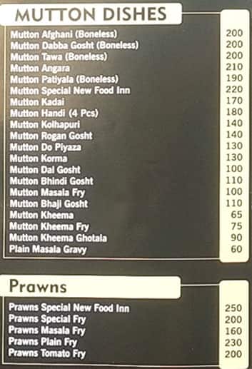 Menu Of New Food Inn Marol Mumbai menu-of-new-food-inn-marol-mumbai