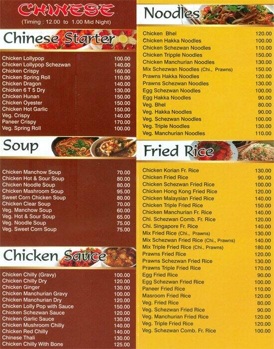 New Food Inn Menu Menu For New Food Inn Marol Mumbai Zomato