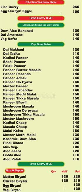 Littiwala.com menu