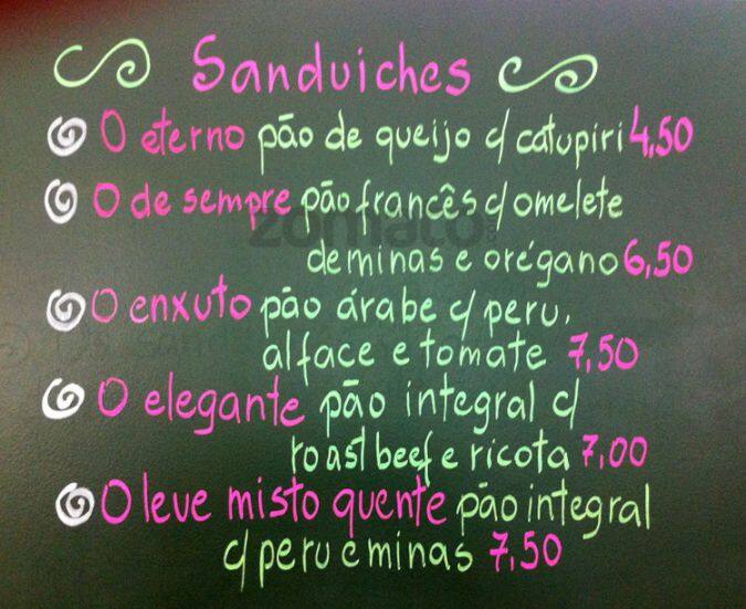 Chez Regina cardápio