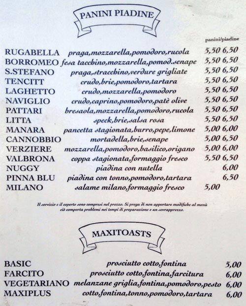 Menu di SANTO STEFANO CAFÉ 