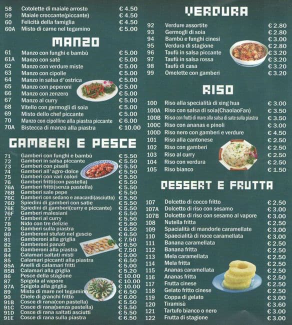 Menu di La grande capitale 