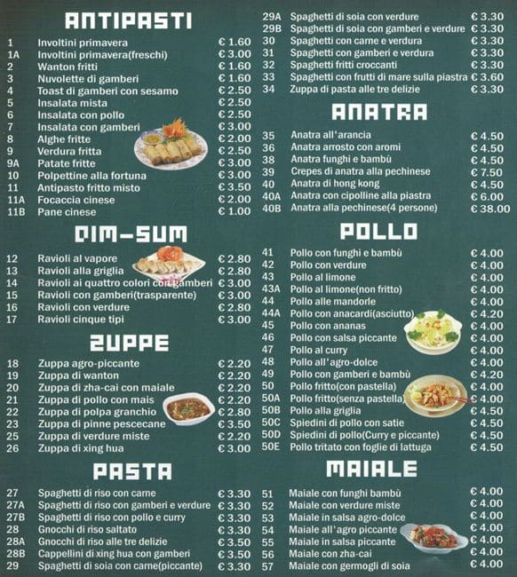 Menu di La grande capitale 