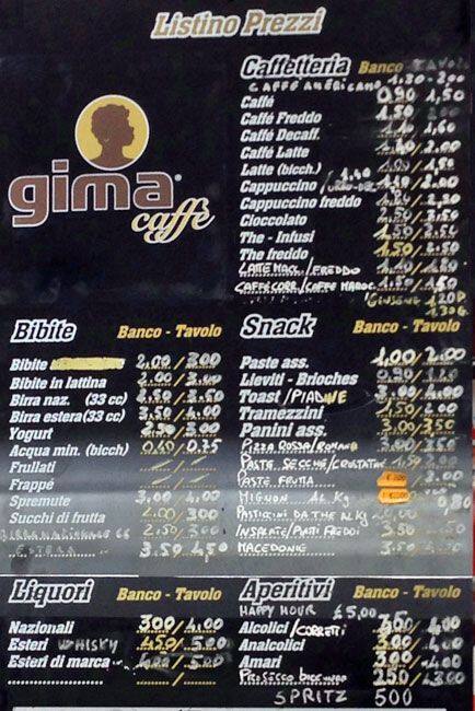 Menu di La CorNotteria 