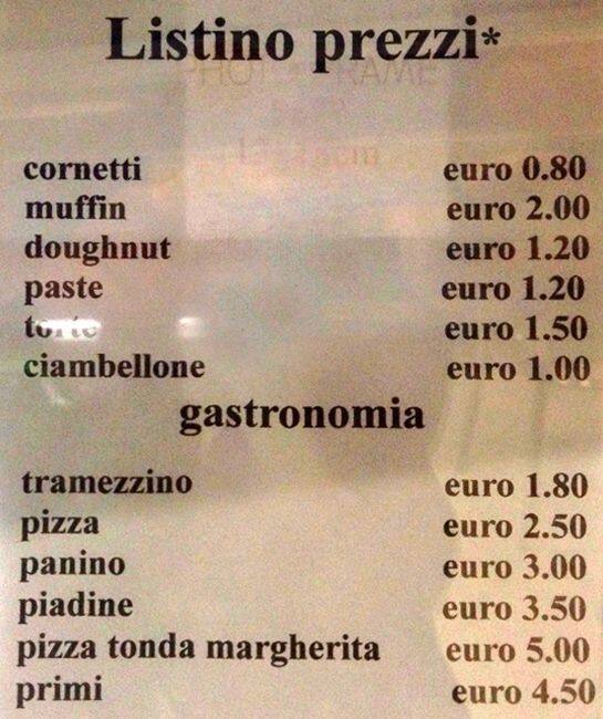 Menu de Bar Marmorata