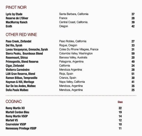 Merche Restaurant меню