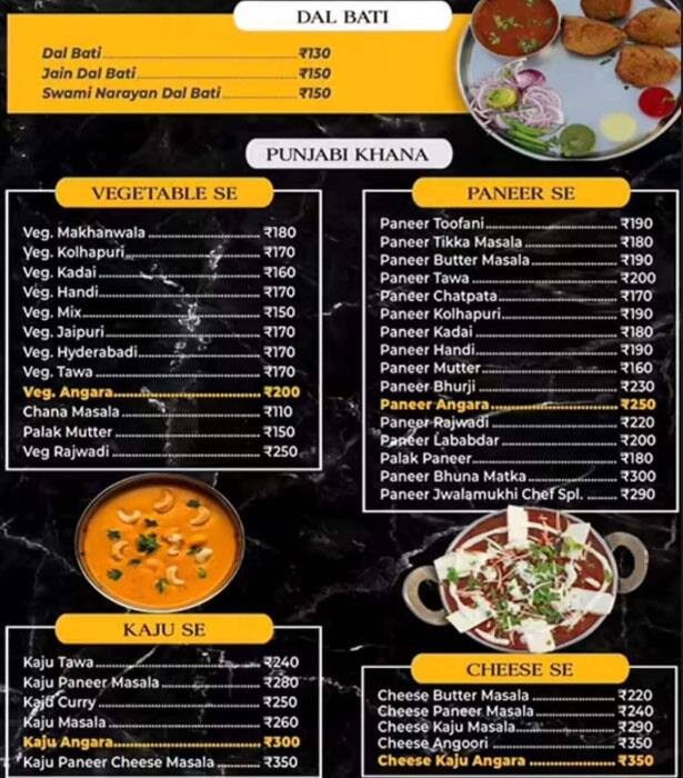 Chacha Choudhary Punjabi And Chinese menu