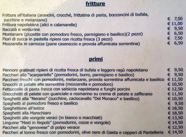 Menu di Meid in Nepols 