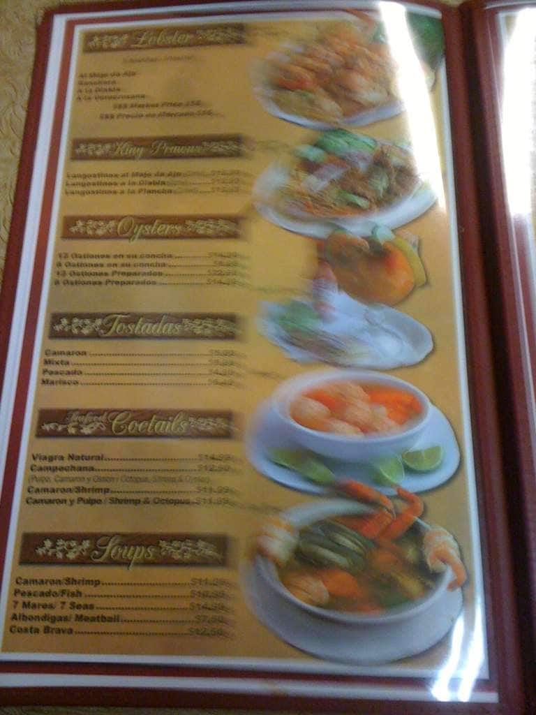 Menu at Jalisco's Mexican Restaurant (Lo Mejor De Jalisco), Port Hueneme