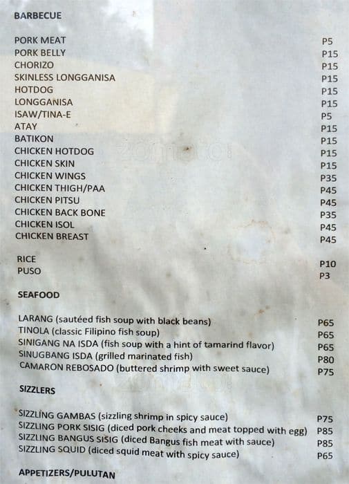 Tony G's Menu, Menu for Tony G's, Banawa, Cebu City - Zomato Philippines