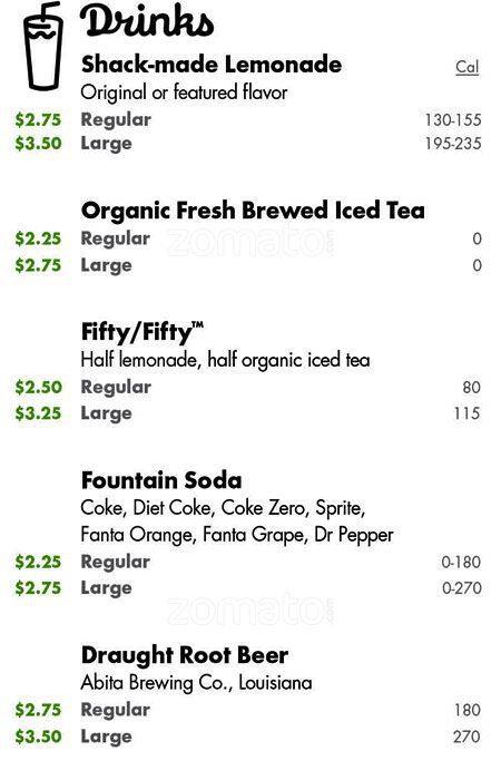 Shake Shack menu