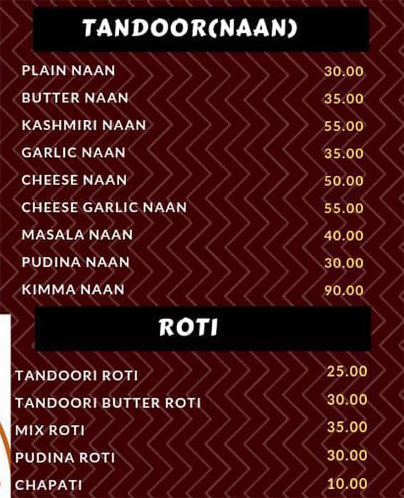 Menu at Master Chef, Bhubaneswar, Plot 450/4507