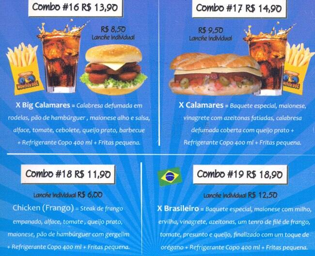 Monster Dog cardápio