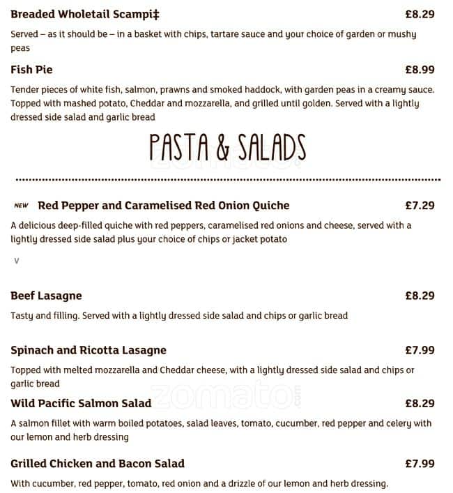 Menu at Stable Gate Brewers Fayre pub & bar, Denton, Alphagate Dr