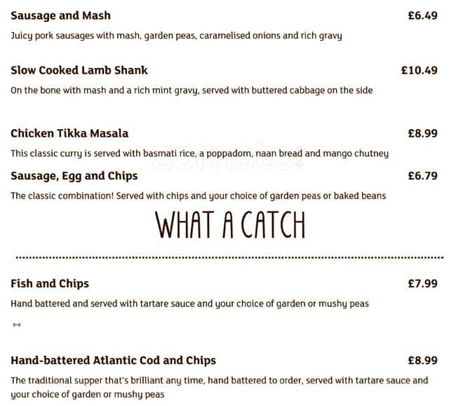 Menu at Stable Gate Brewers Fayre pub & bar, Denton, Alphagate Dr