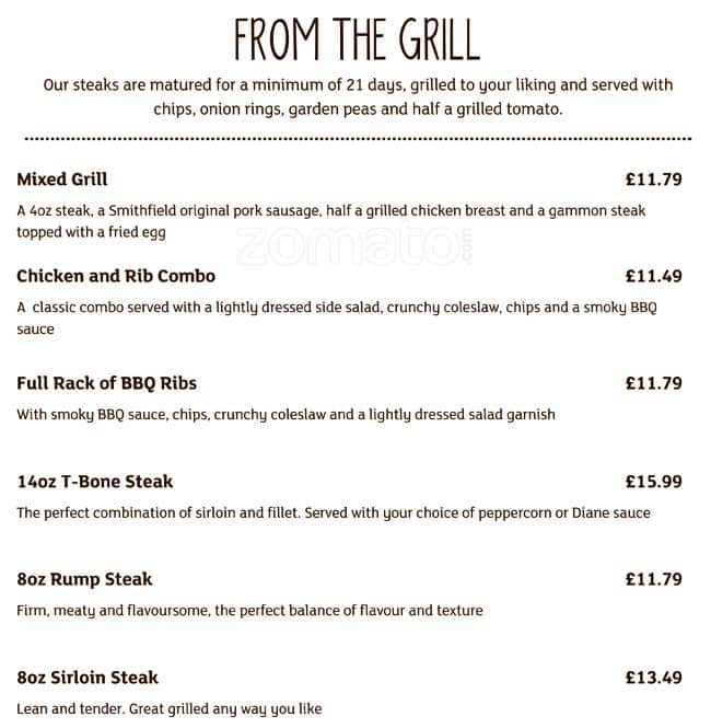 Menu at Stable Gate Brewers Fayre pub & bar, Denton, Alphagate Dr