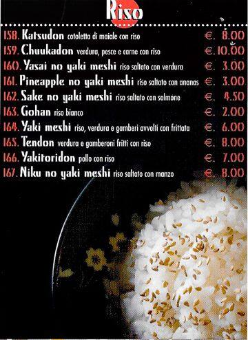 Menu di Asahi 