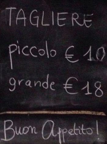 Menu di Panbriaco MI - Navigli 