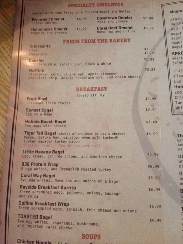 Toasted Bagelry & Deli Menu Urbanspoon/Zomato