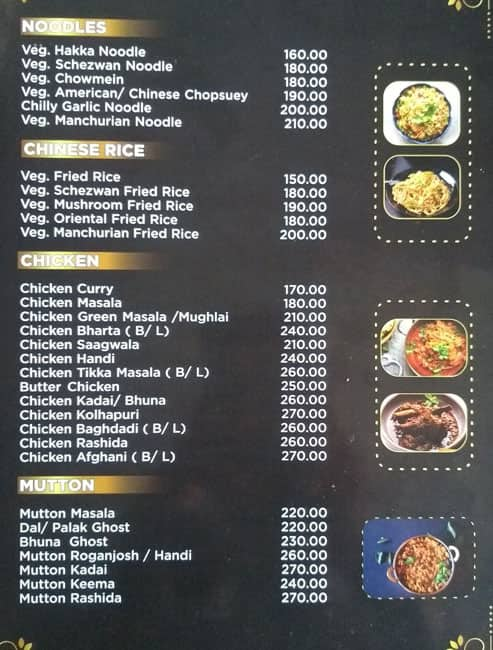 Menu at New Dawat Restaurant, Gandhinagar