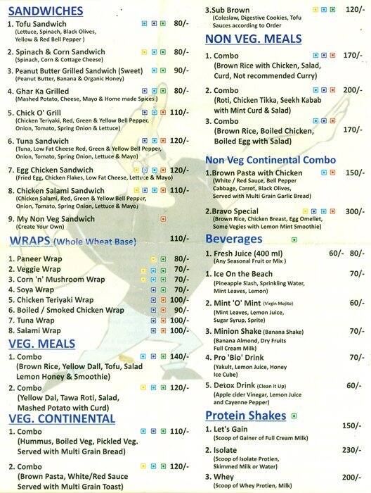 Bravo Menu Calorie Count Nutritional Chart Menu Items MIXG Bravo Menu Calorie Count Nutritional Chart Menu Items MIXG