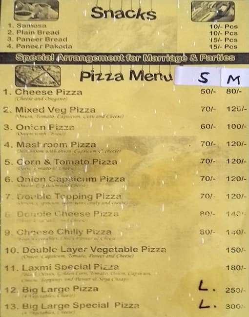 Menu Of Hariram, Rohini, New Delhi