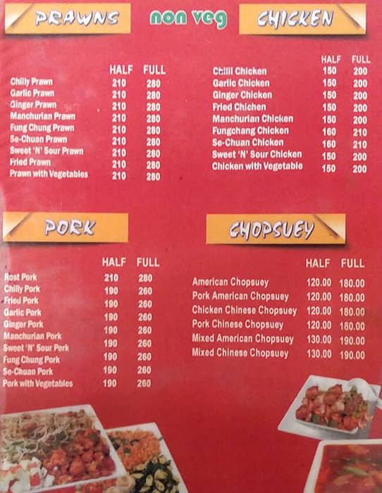 John Chang's Kitchen menu