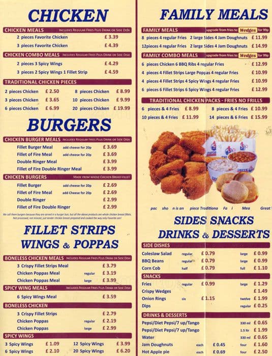 Favorite Chicken & Ribs Menu Zomato UK