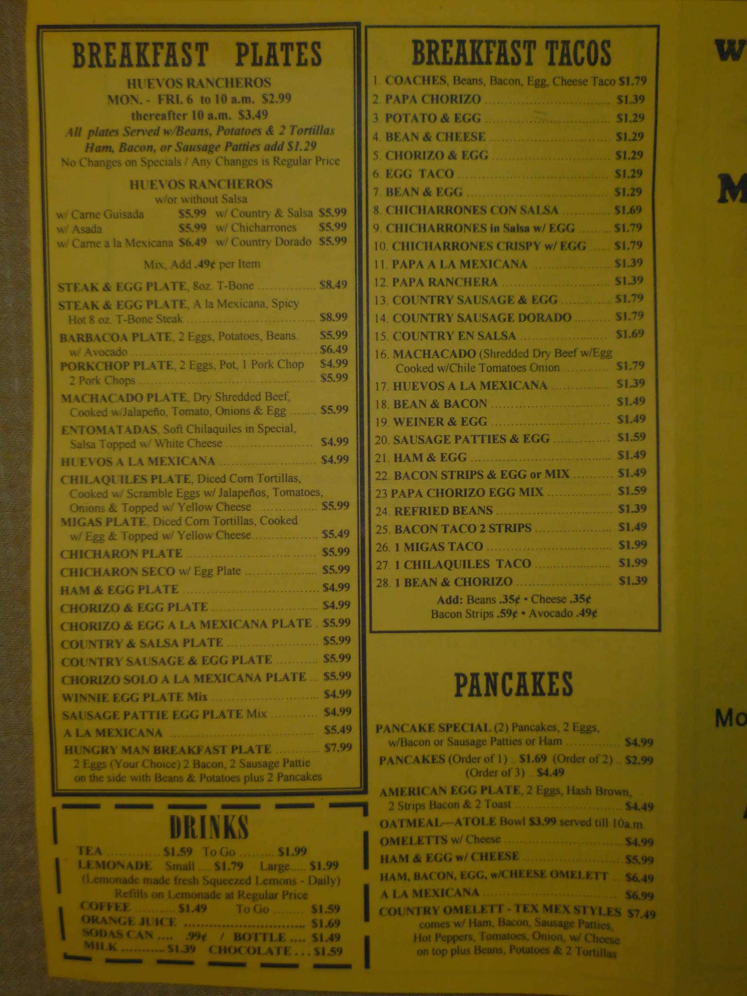 Blue moon mexican restaurant menu urbanspoon zomato