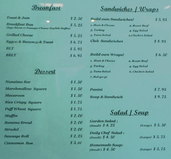 Picnic Menu, Menu for Picnic, Red Deer, Red Deer Urbanspoon/Zomato
