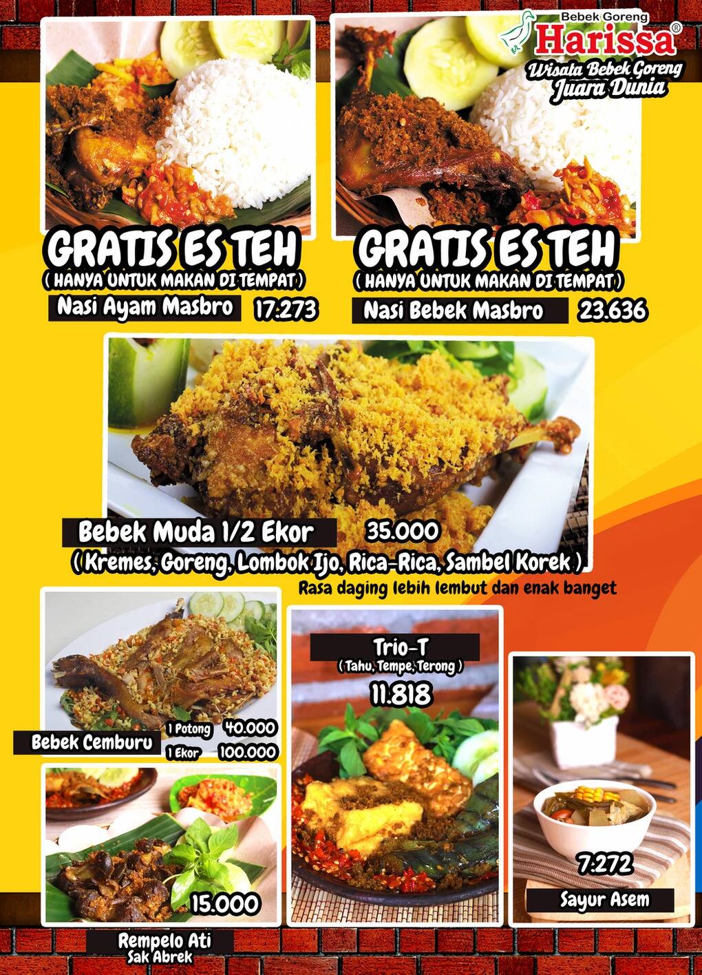 Bebek Goreng Harissa Tuban Bali क म न