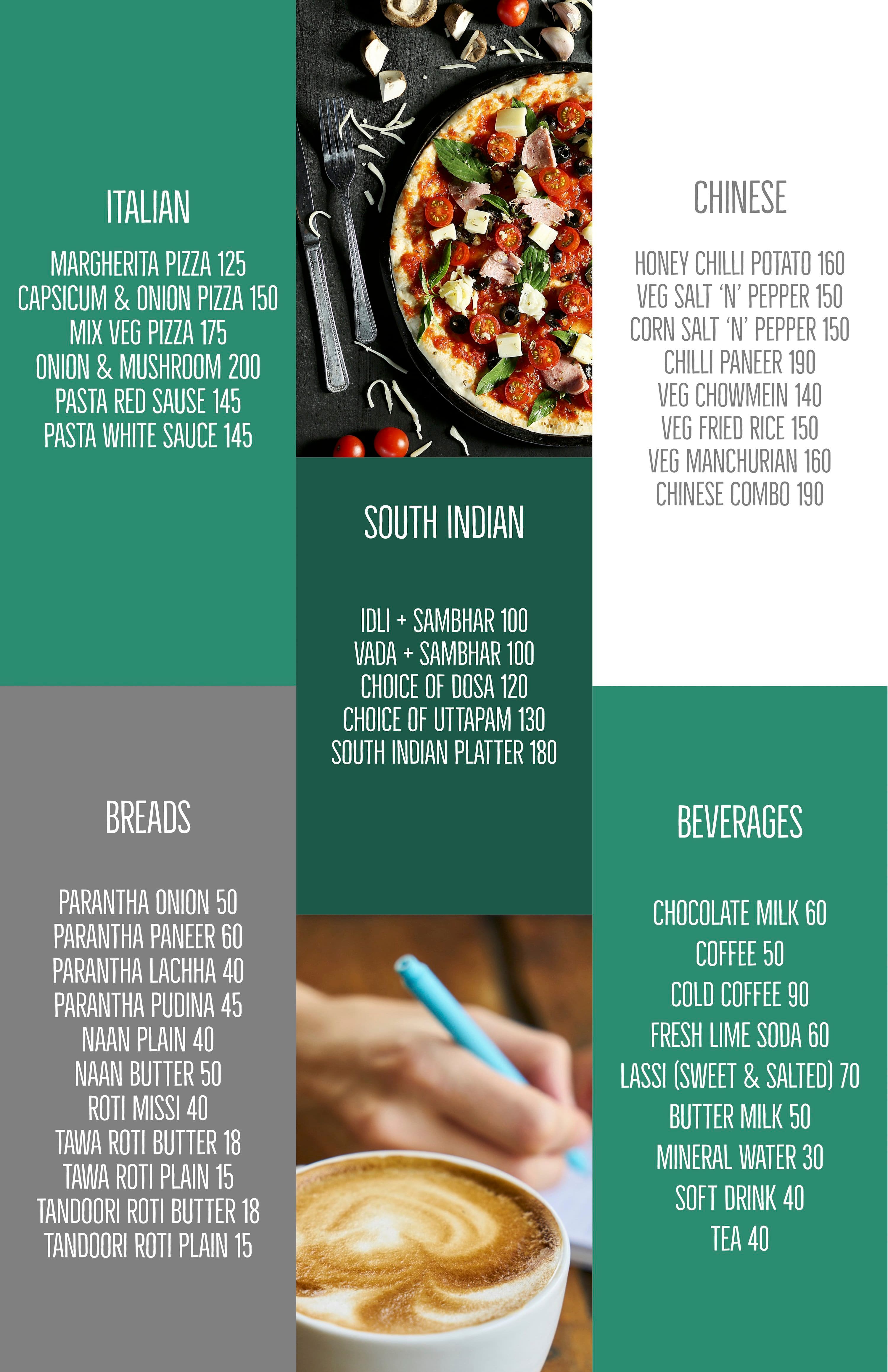 Vyanjan Restaurant menu