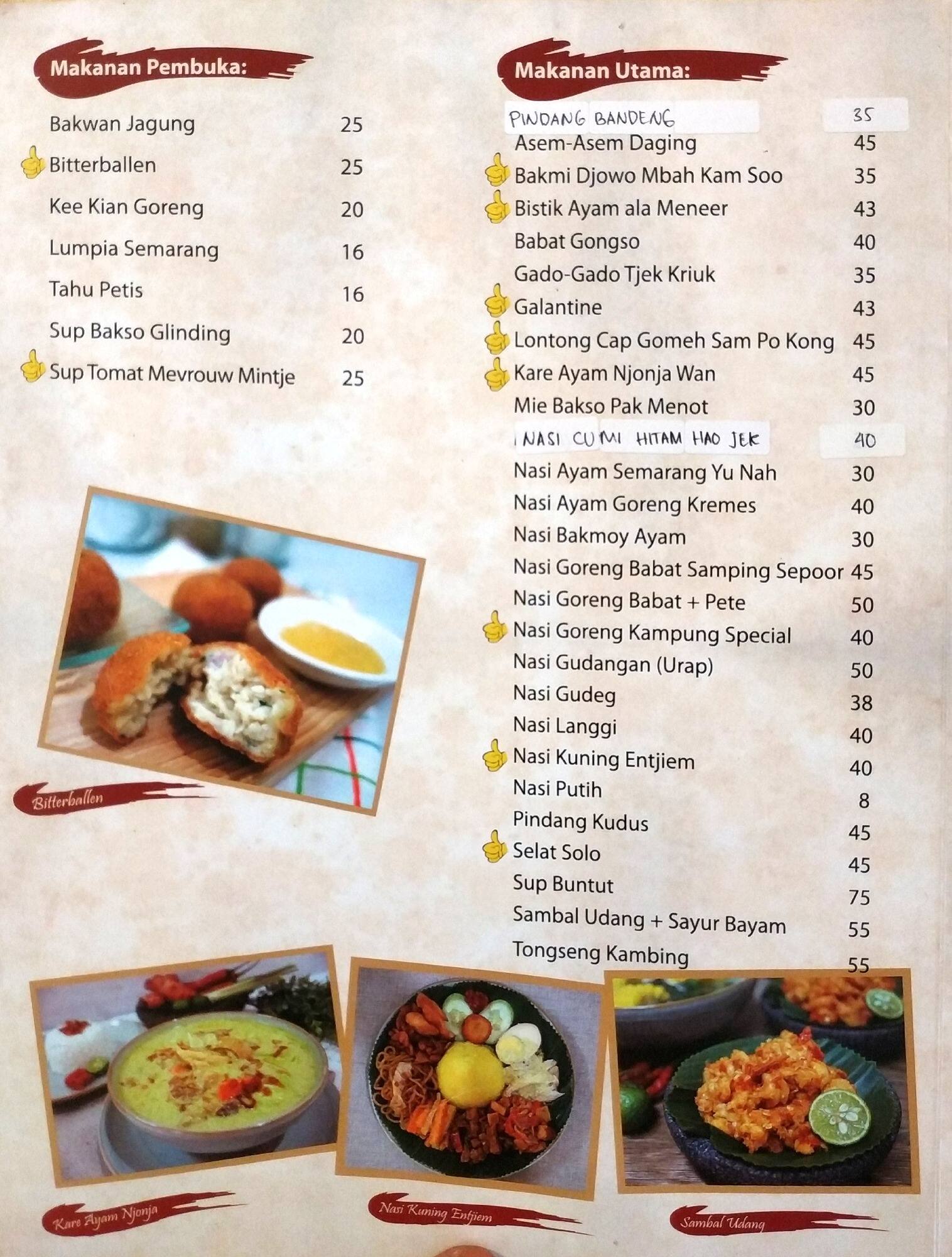 Menu Utama Makanan Indonesia
