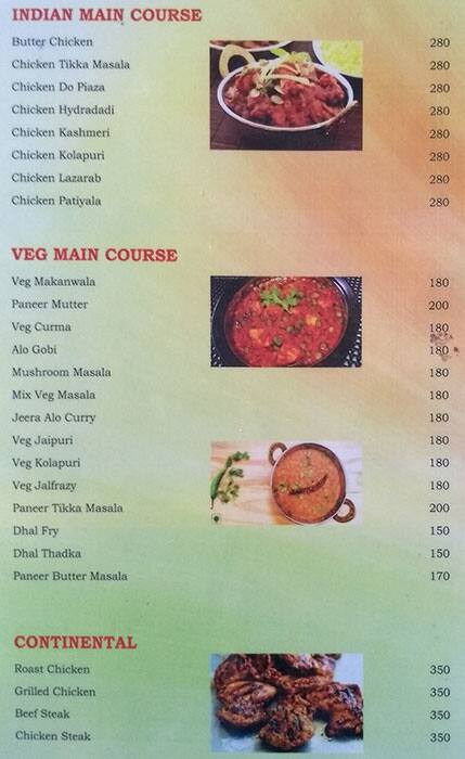 Valencio's Bar & Restaurant menu