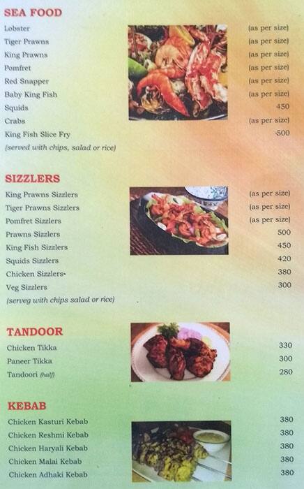 Valencio's Bar & Restaurant menu