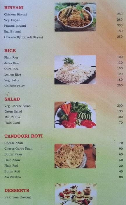 Valencio's Bar & Restaurant menu