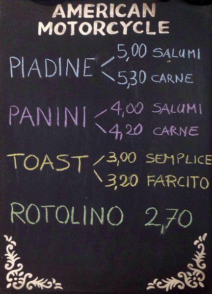 Menu di Cafè Quieto 