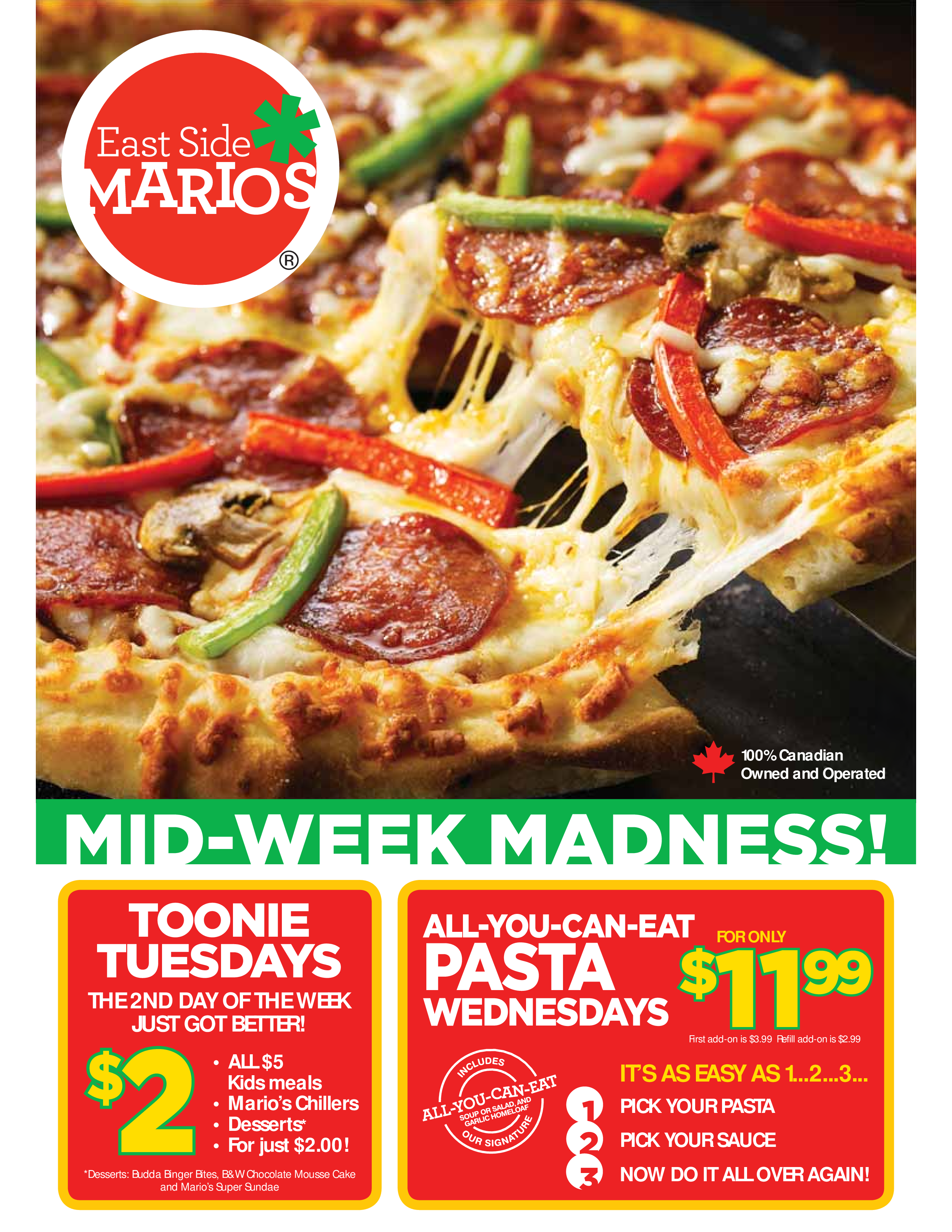What are some good recipes from East Side Mario's?