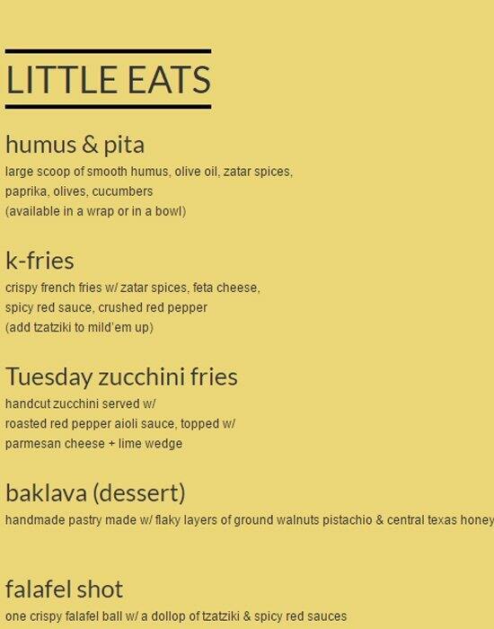 Carta de Kebabalicious