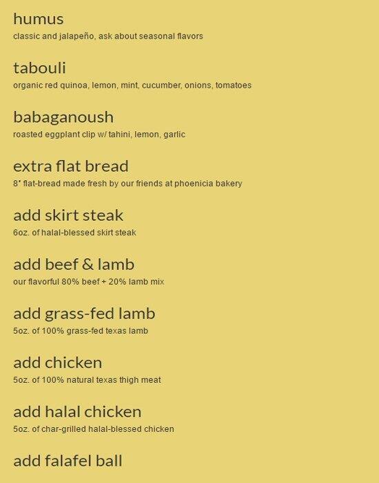 Carta de Kebabalicious