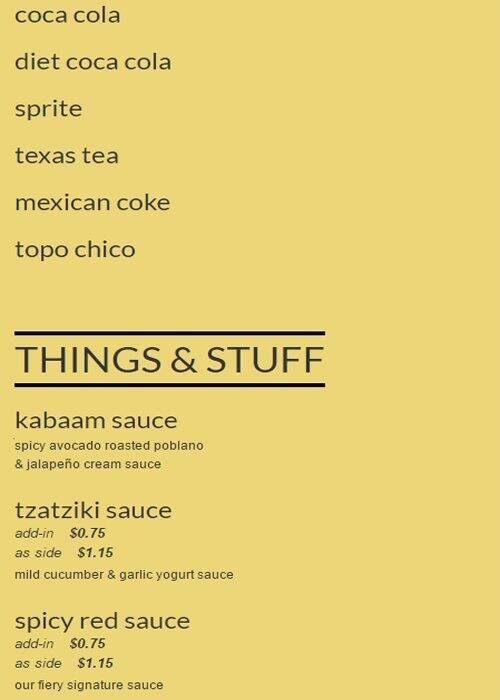 Carta de Kebabalicious