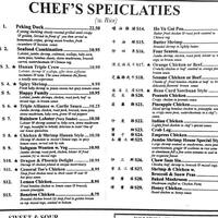 China Garden Chinese Restaurant Menu