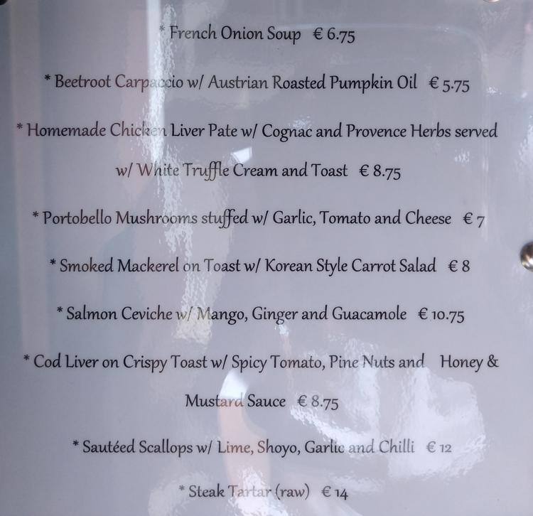 Ancora menu