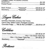 Berry S Bakery Menu Menu For Berry S Bakery Gastonia Charlotte Berry S Bakery Menu Menu For Berry S Bakery Gastonia Charlotte