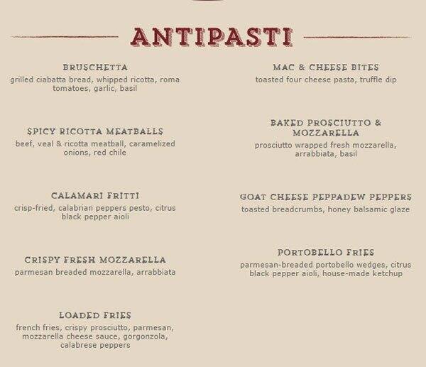 Macaroni Grill Menu, Menu for Macaroni Grill, Matthews, Charlotte