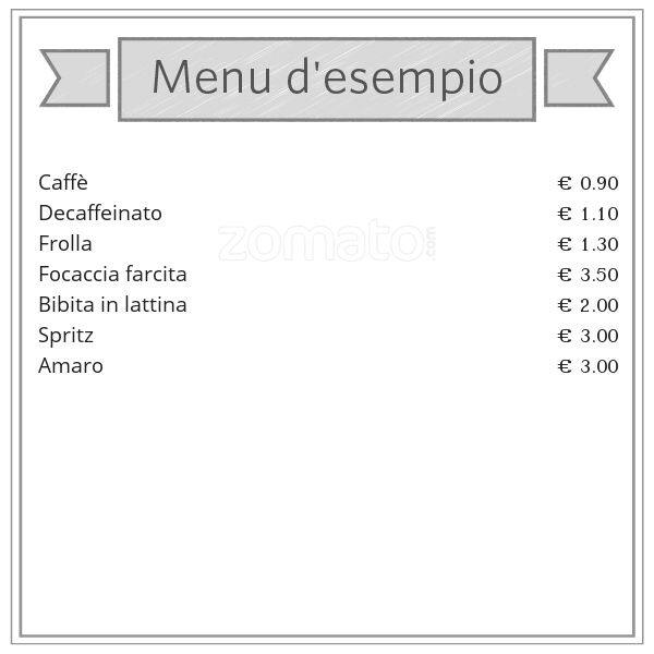 Menu di Dino's Bar tabacchi 