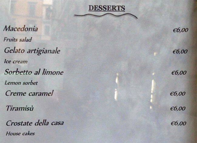 Menu di Il Corsaro 