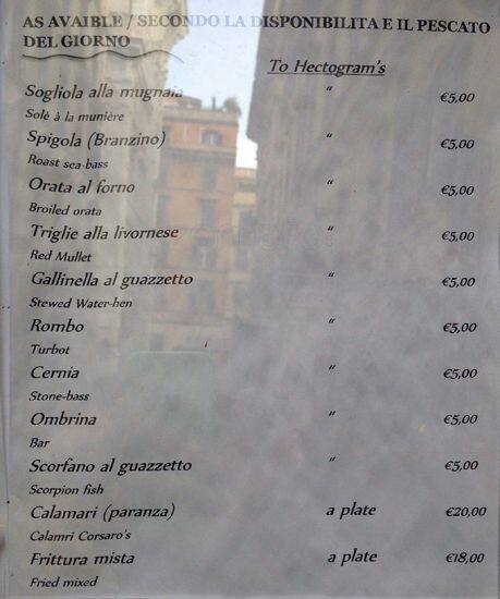 Menu di Il Corsaro 