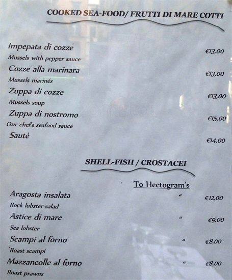 Menu di Il Corsaro 